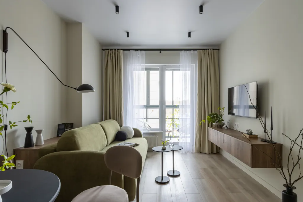 Однокомнатная квартира в лесу