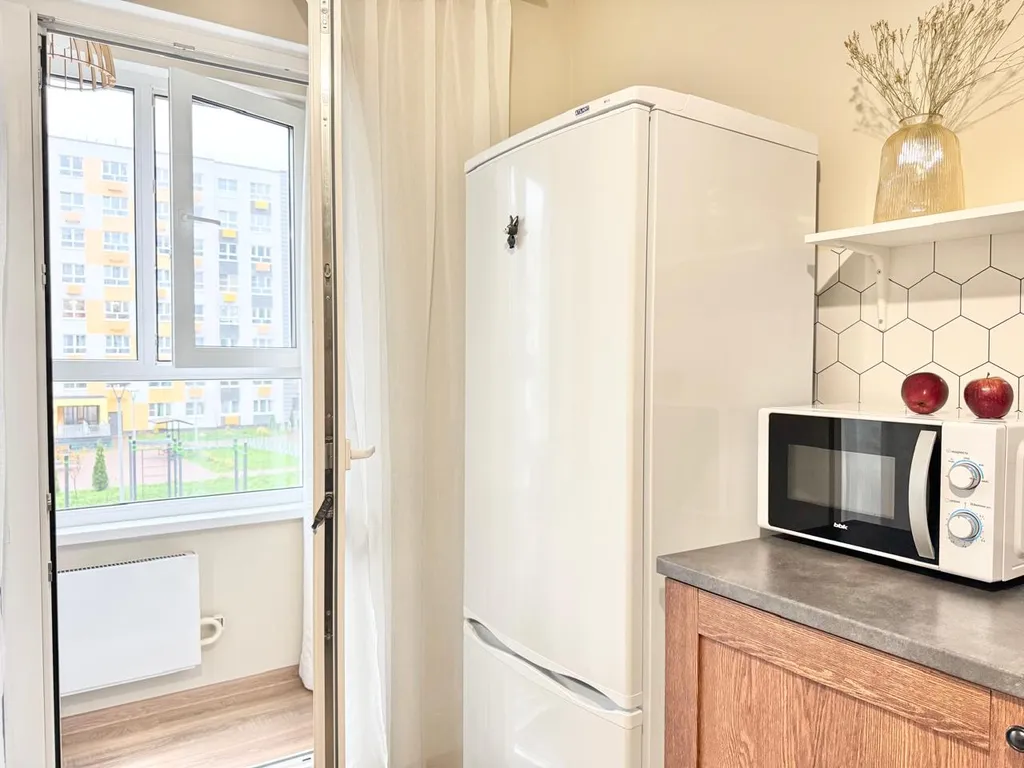 Светлая квартира с балконом