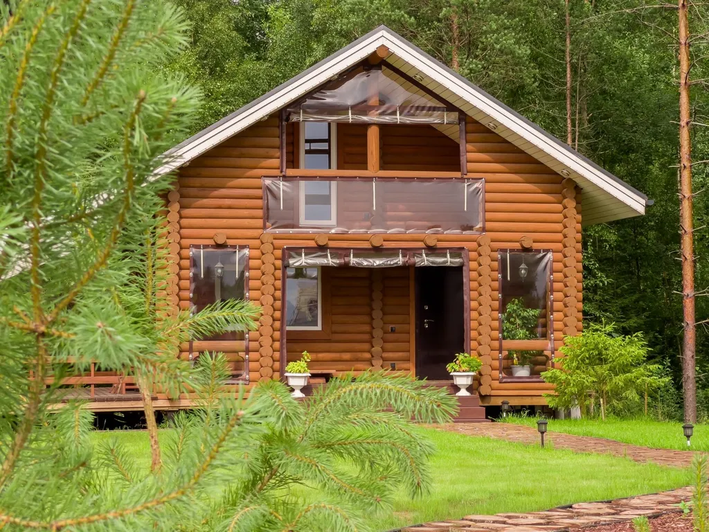 Коттедж Дом с баней и купелью — Агалатово