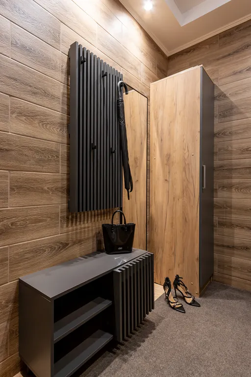 Студия Колосья с качелью на балконе и видом на сосны