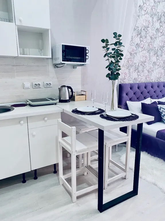 Квартира Квартира Студия Фиолет возле парка и лебединого озера — Горячий Ключ