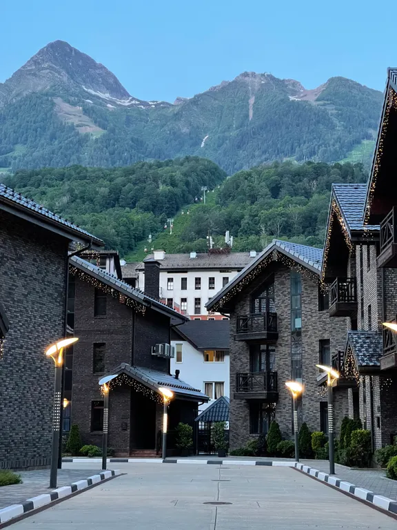 Коттедж Горки Вилладж с видом на горы Красной поляны