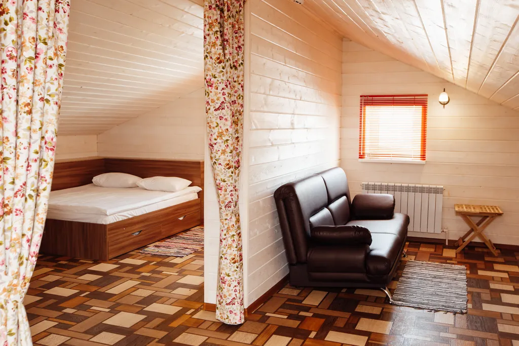 Коттедж с баней на дровах и купелью