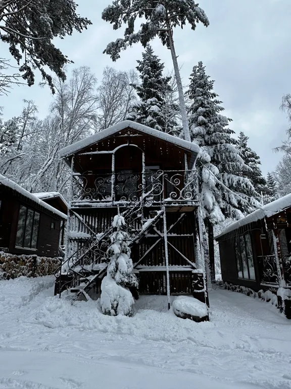 Коттедж Уютный домик с панорамными окнами с видом на лес — Архыз