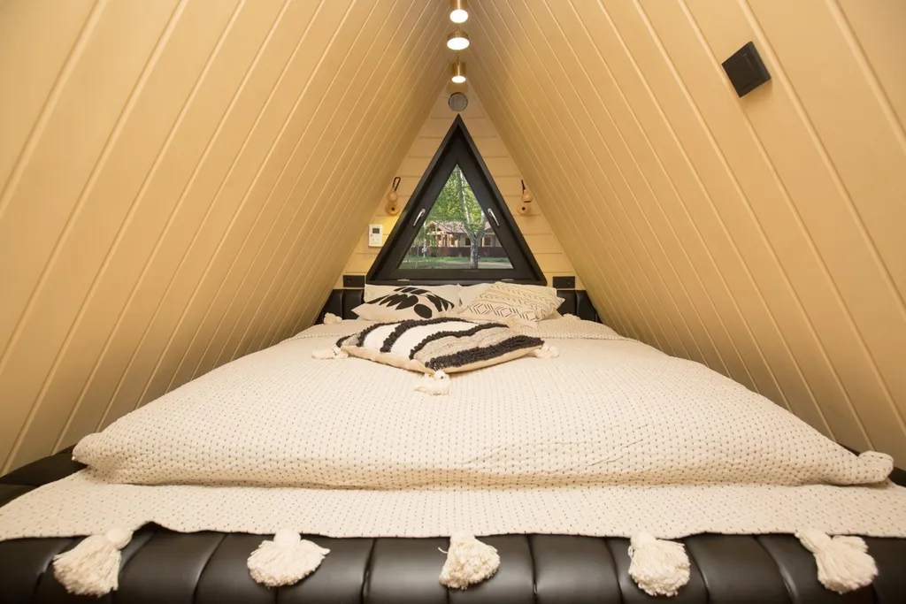 Глэмпинг Krona camp (Дома A-frame в лесу) 40 км от Уфы