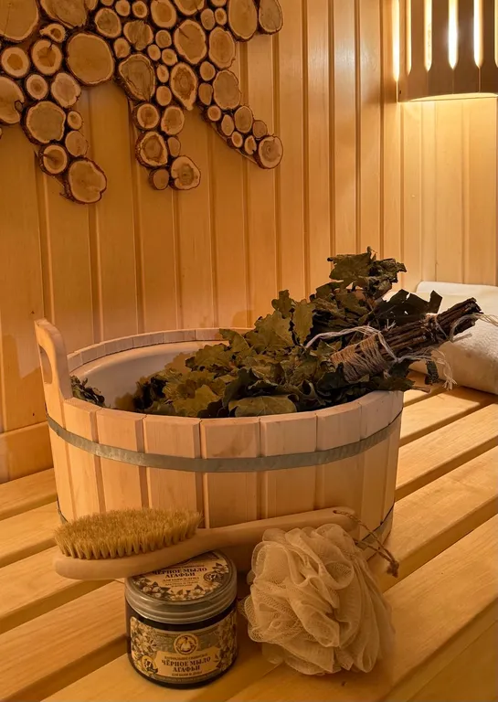 Уютный домик с чаном и баней