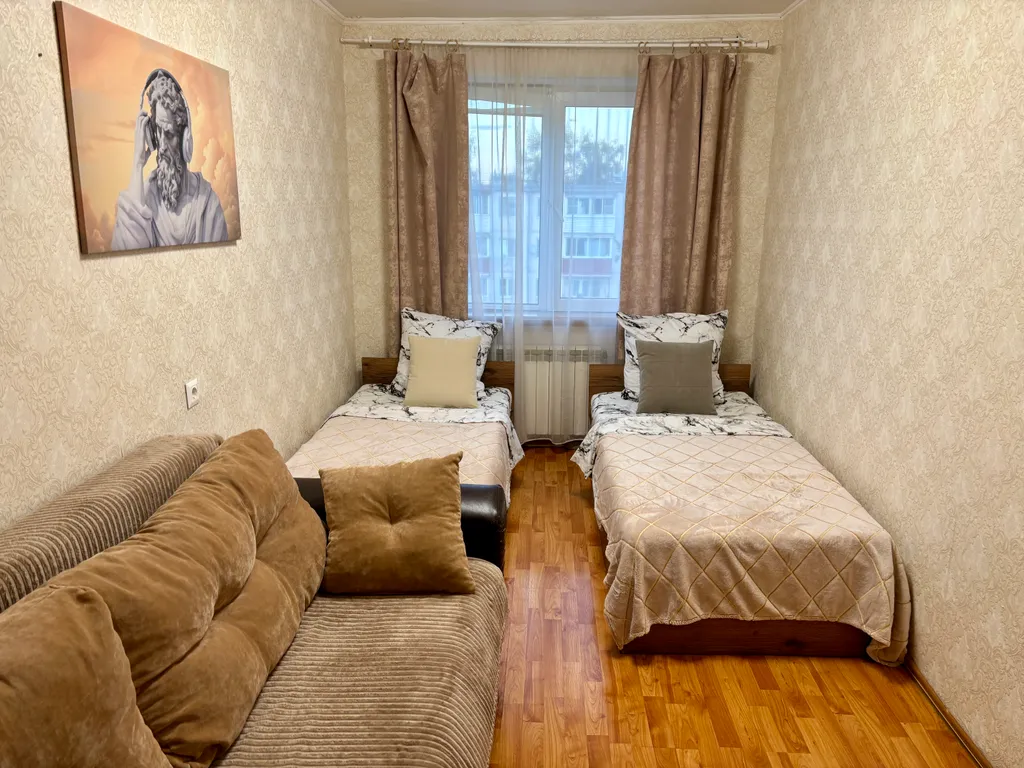 Двухкомнатная квартира, есть 4 раздельных спальных места