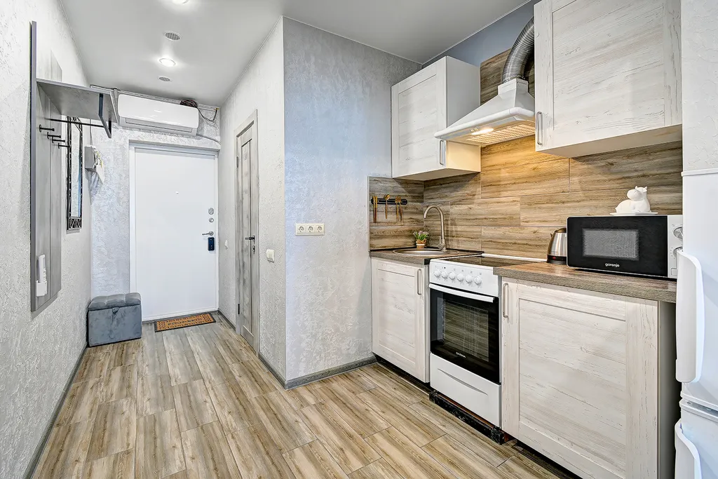 Квартира Квартира Уютная с панорамой на море,балконом, ванной,бассейном на территории ЖК — Адлер