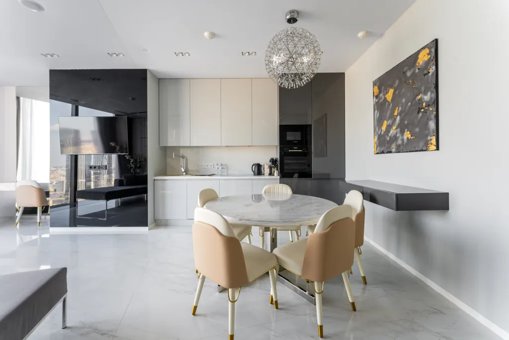 Апартамент на 73 этаже Москвы-сити с хамамом и настольными играми