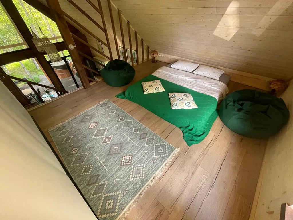 Уютный дом с купелью и камином Лесное Вдохновение