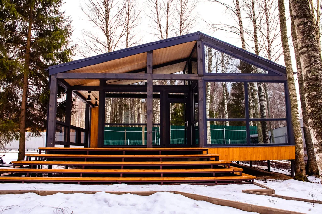 Коттедж Дом В стиле лофт мини с панорамными окнами — аренда посуточно в Криушкино