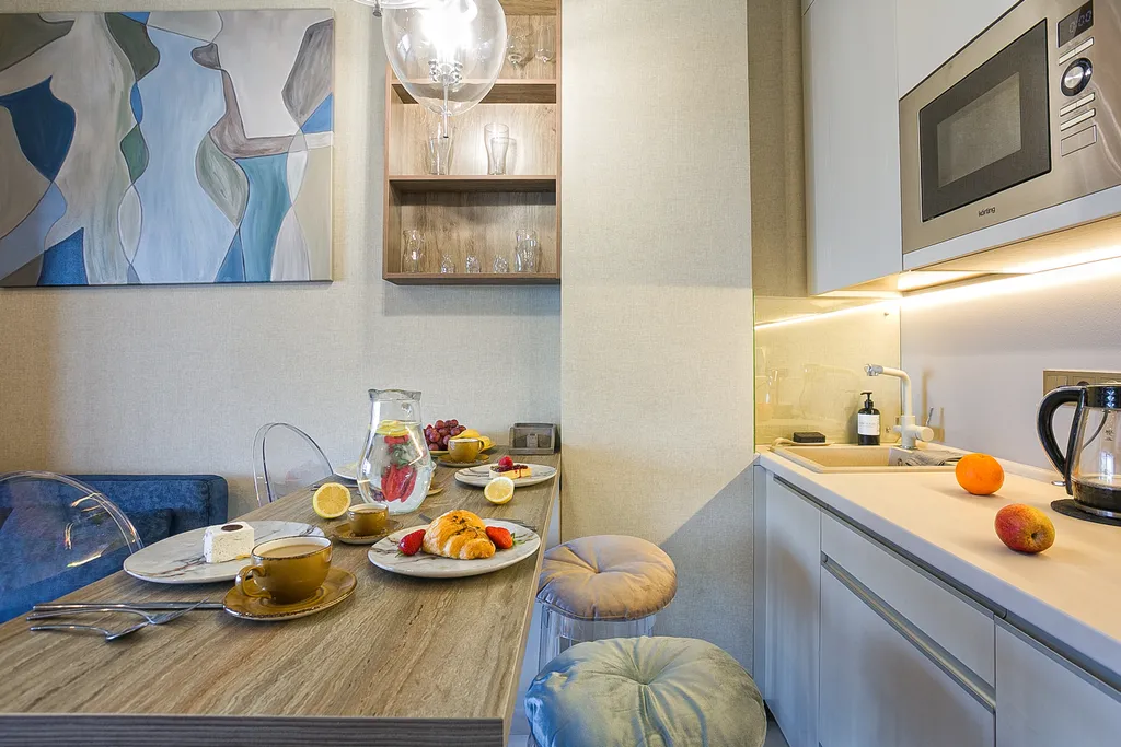 Двухкомнатный апартамент с видом на море с террасой с 2 санузлами