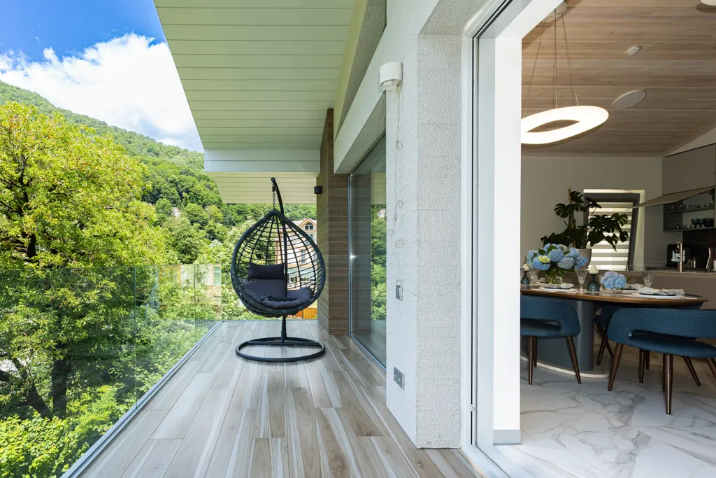 Квартира с 3 спальнями, камином с живым огнём и видом на горы