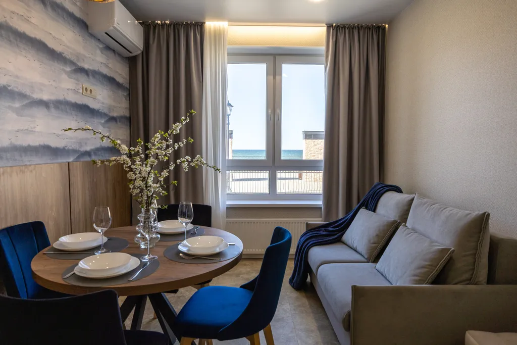 Апартамент с видом на море, 1 линия Балтийского моря