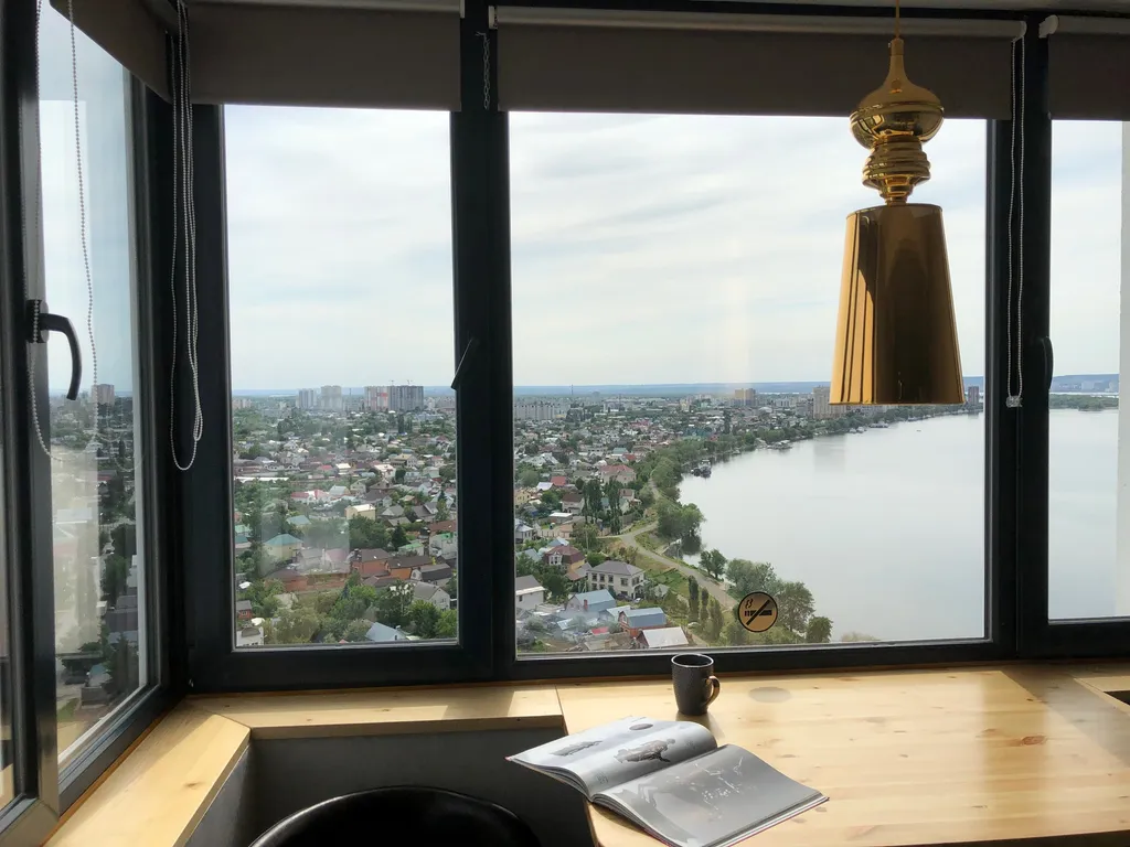 Люкс на 23 этаже с видом на Волгу, Набережная, бесконтактный заезд 24/7