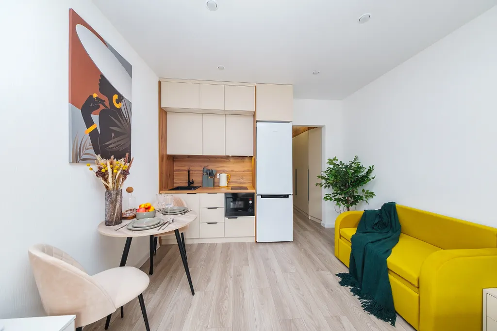 Светлая студия для семьи или компании, до моря 25 минут, парковка