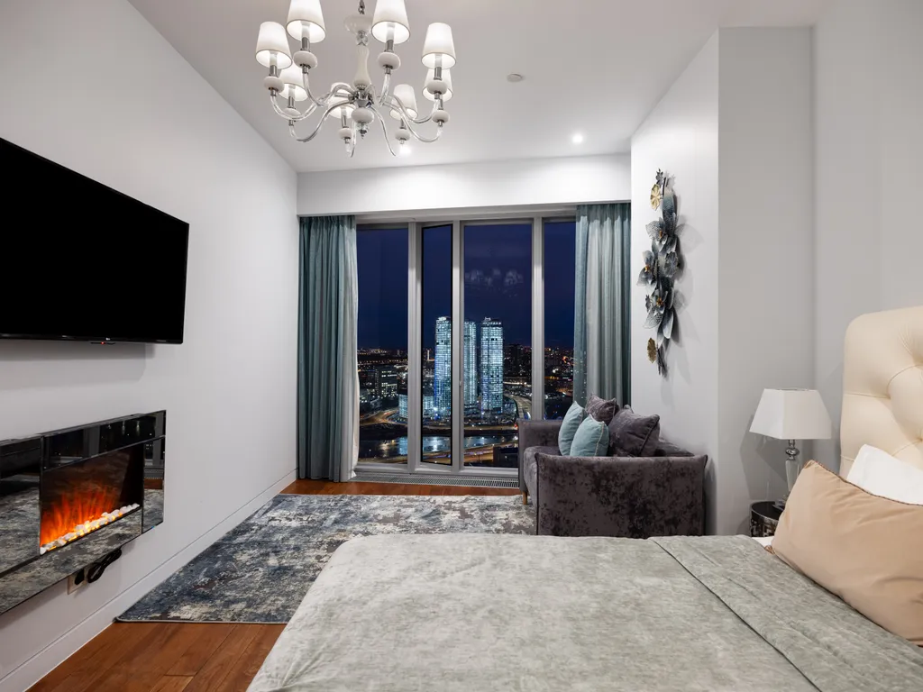 Красивый апартамент в башне ОКО Москва-сити с видом на город