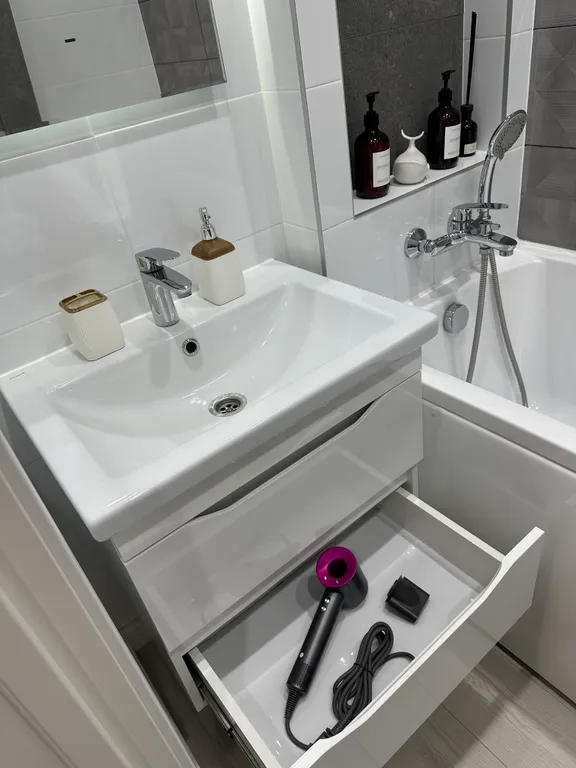 Современная квартира у вокзала с кондиционером