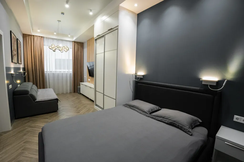 Двухкомнатные апартаменты с видом на море и город