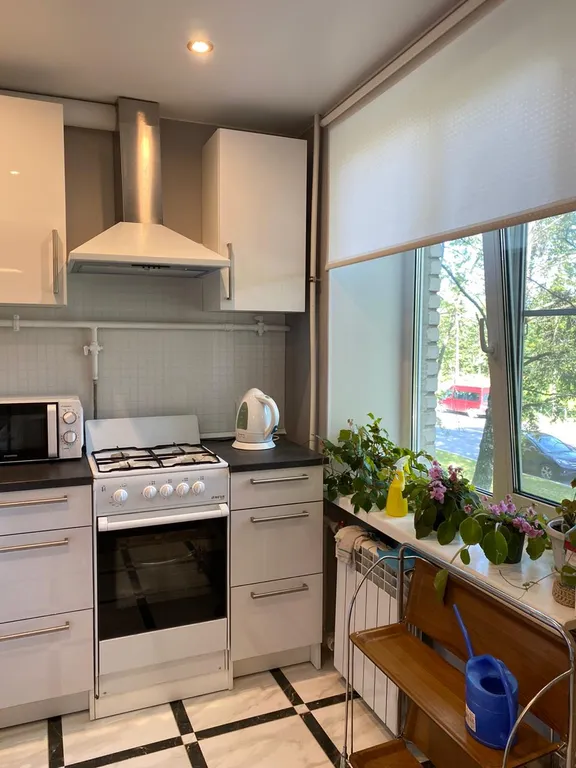 Уютная квартира в центре Петергофа с видом на сквер и пруд