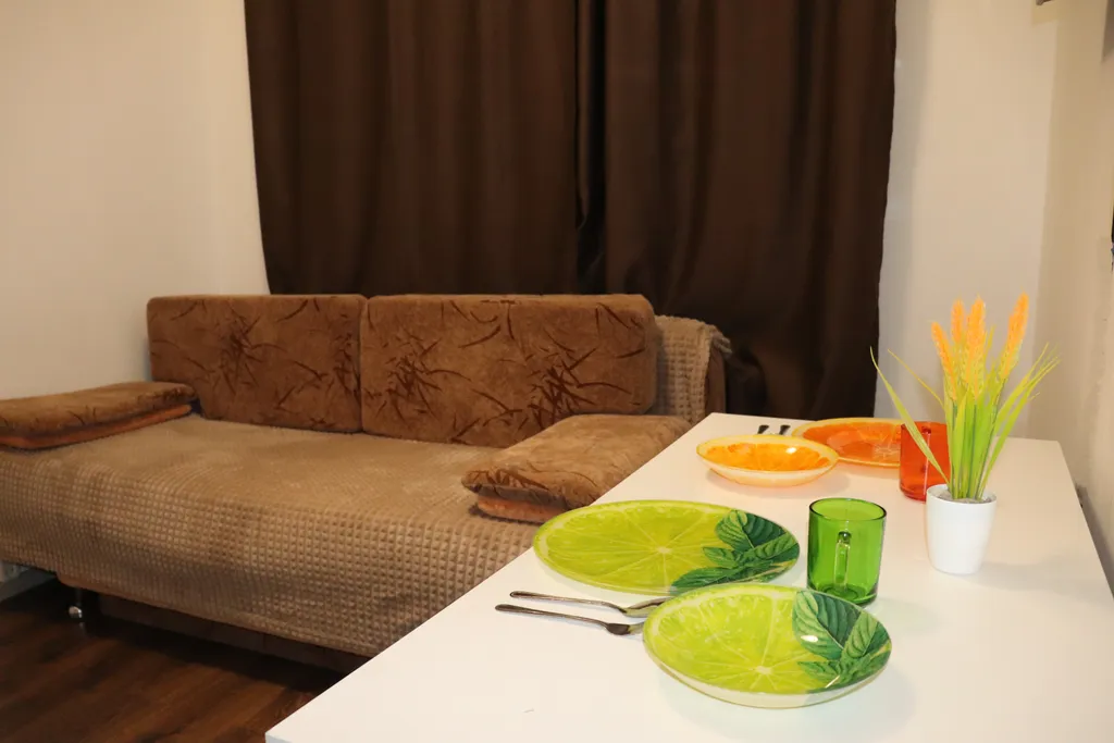 Светлая студия с двуспальным диваном у станции МЦД-4 Железнодорожная