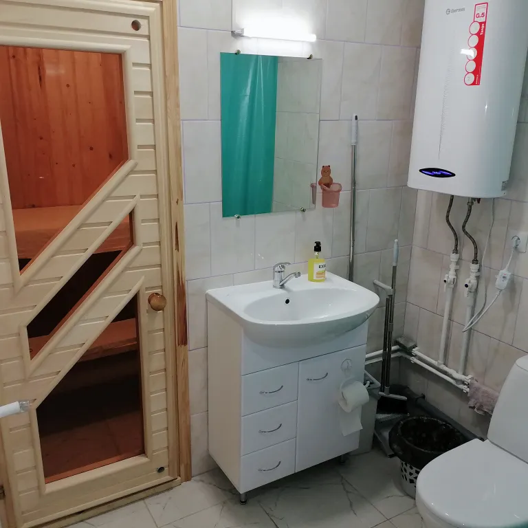 Новый дом с сауной возле леса