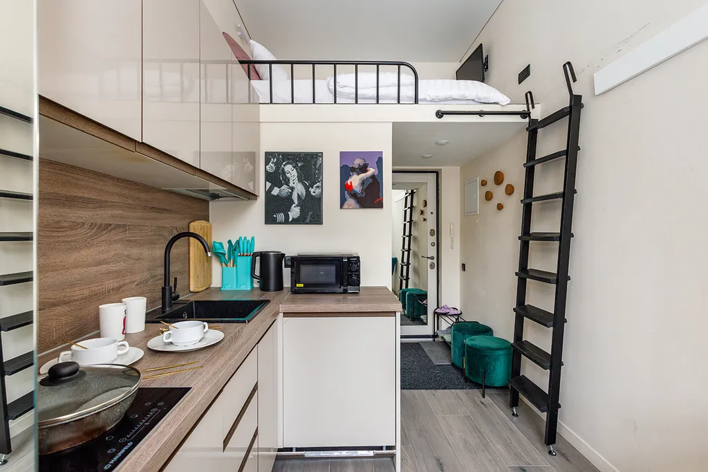 Квартира Квартира Студия-лофт в историческом здании возле метро — Москва