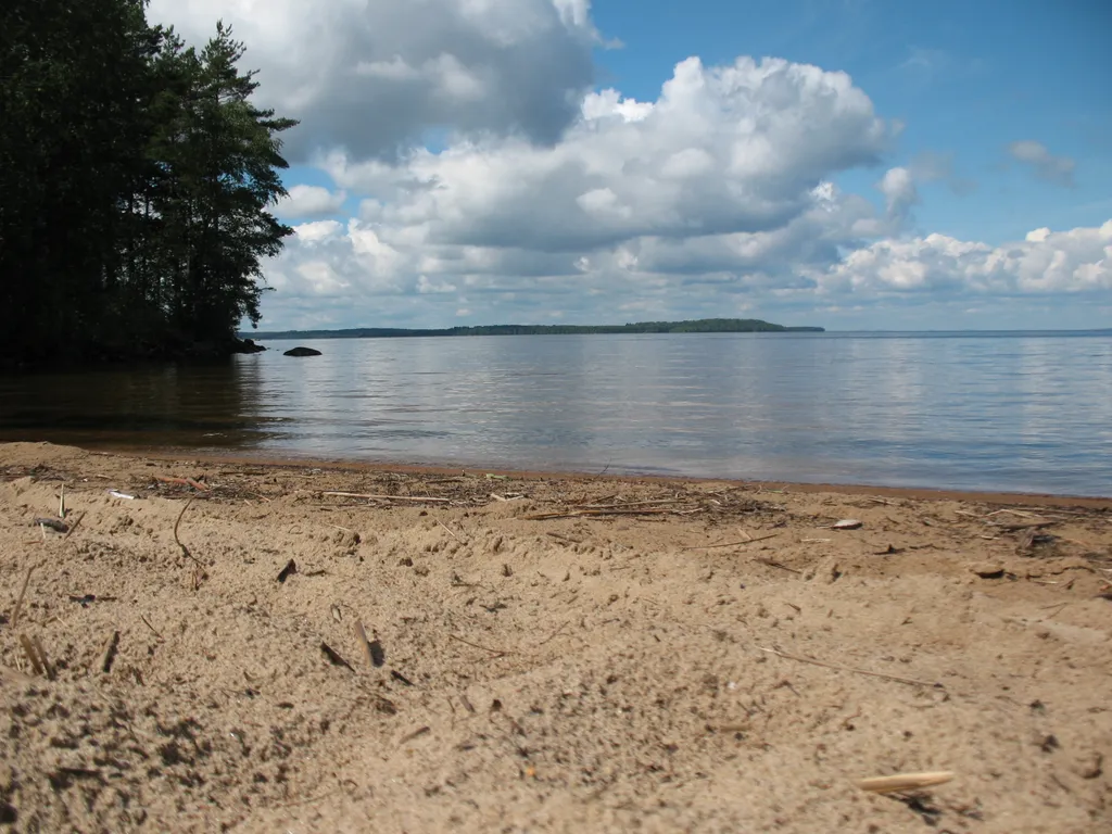 Дом на Сямозере у пляжа