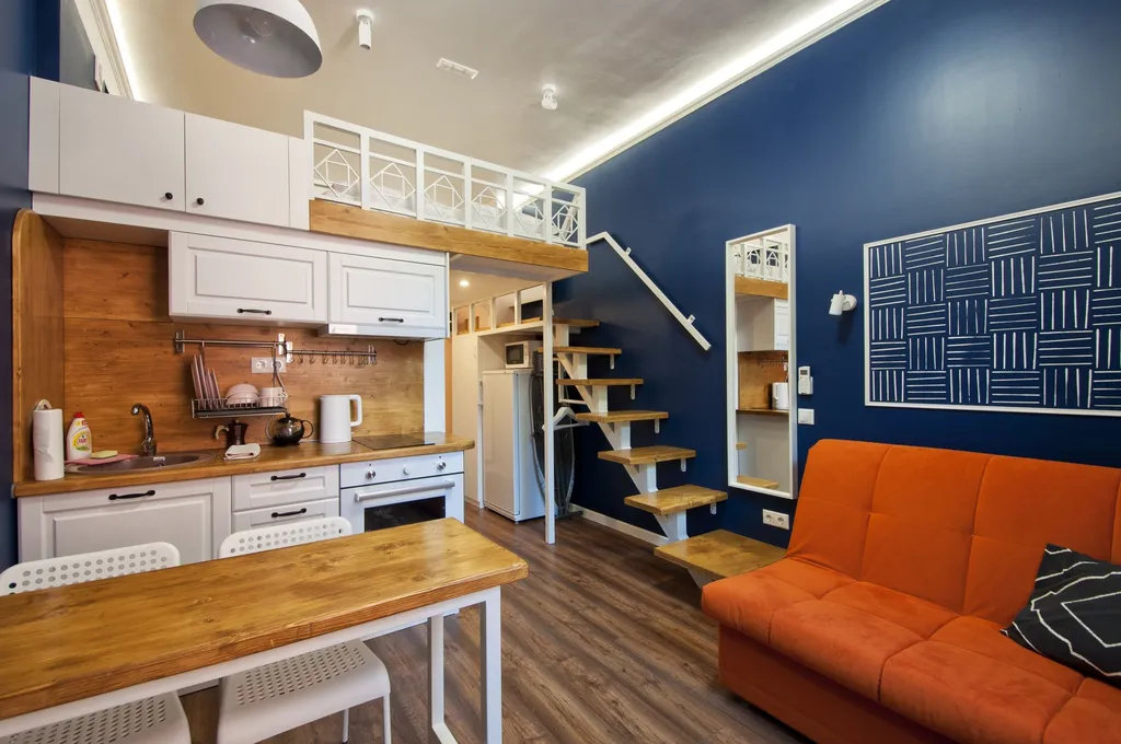 Квартира Квартира Двухэтажный Loft с джакузи — Москва