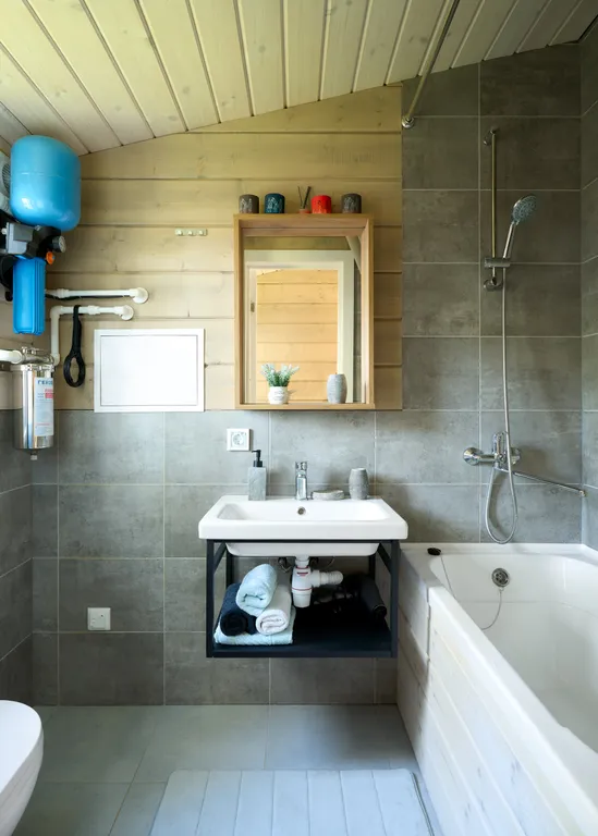 Дом Лахта с  баней на дровах