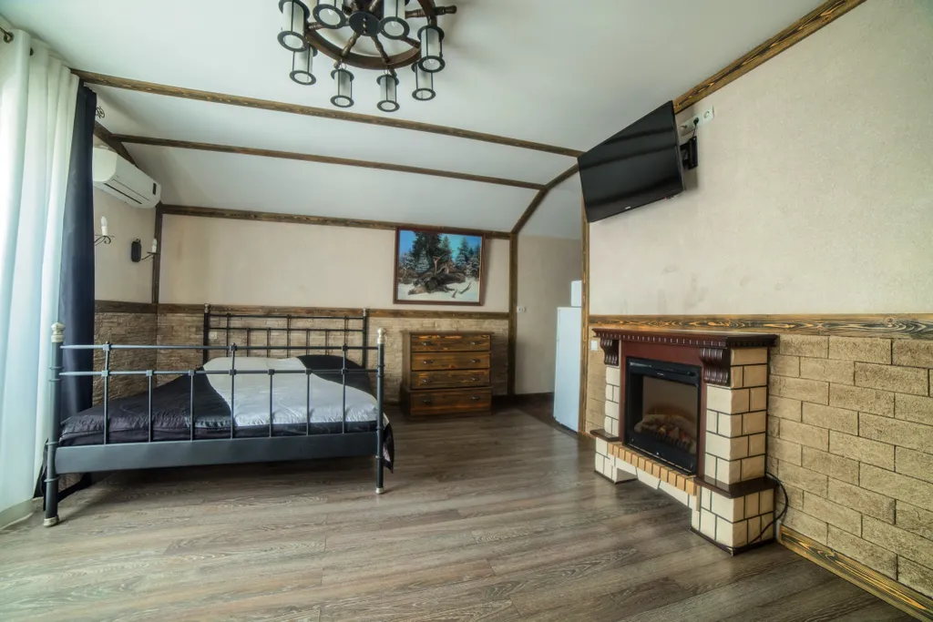 Люкс с джакузи и камином