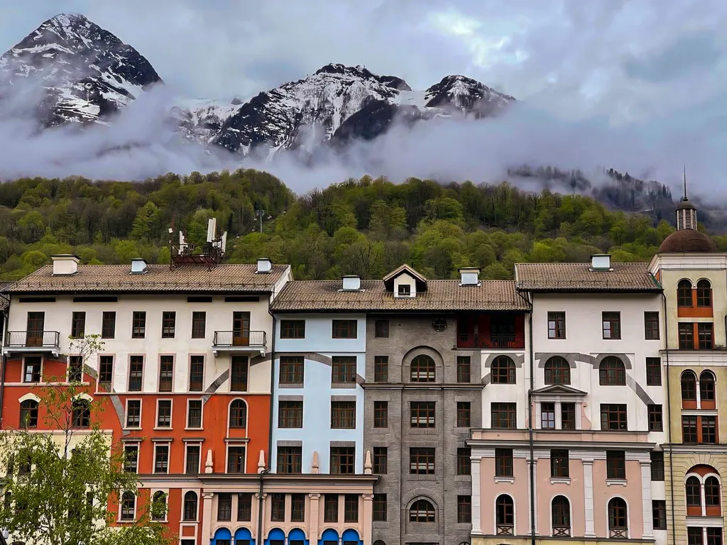 Коттедж Горки Вилладж с видом на горы Красной поляны