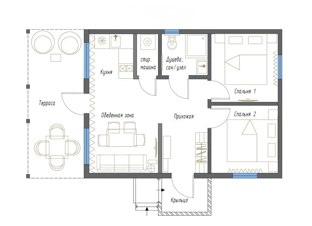 Коттедж Коттедж на озере Волго на Селигере в сосновом бору — Турбаза Чайка