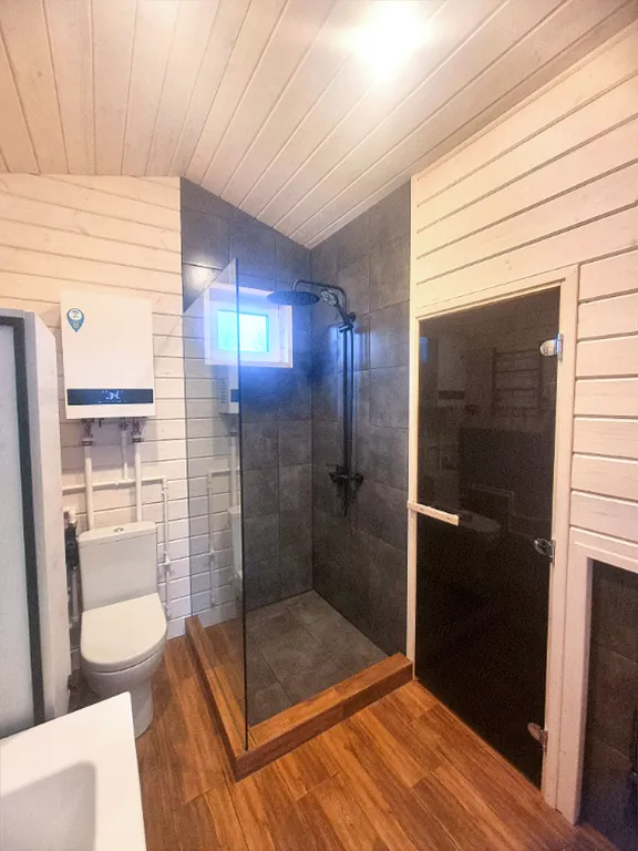 Дом с джакузи под открытым небом