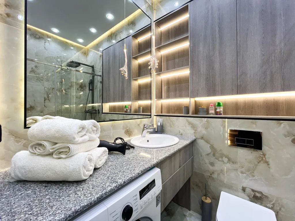 Дизайнерская студия с продуманным интерьером и видом на Ташкент сити