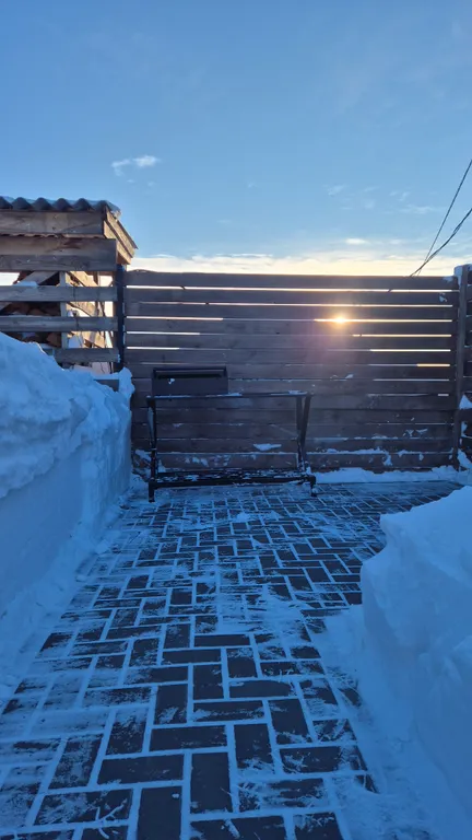 Дом в стиле A frame с чаном