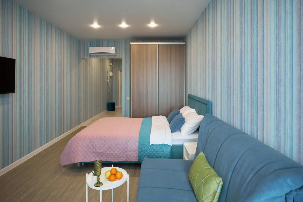 Уютная квартира, балконом, вид на  море