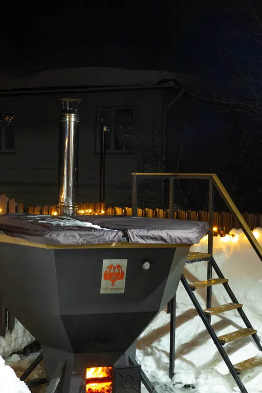 Уютный дом с чаном для большой компании