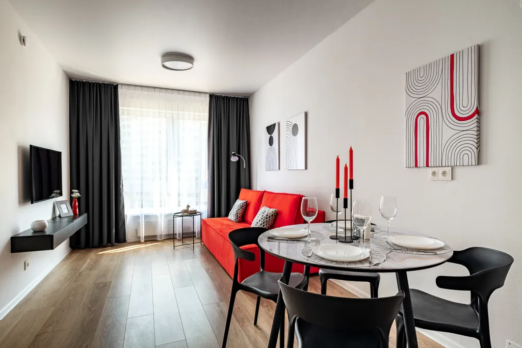 Уютная евродвухкомнатная квартира в новом доме