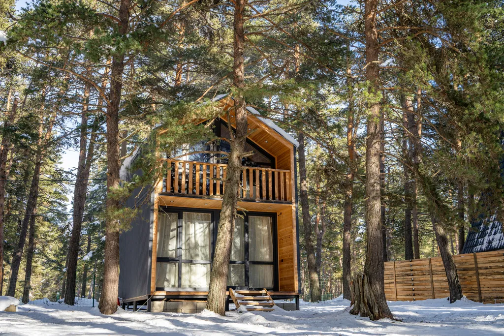 Коттедж Отдельный двухэтажный домик в стиле барнхаус на Софийской Поляне — аренда посуточно в Архыз