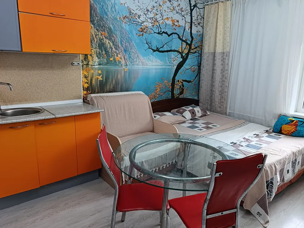 Студия с видом на закат