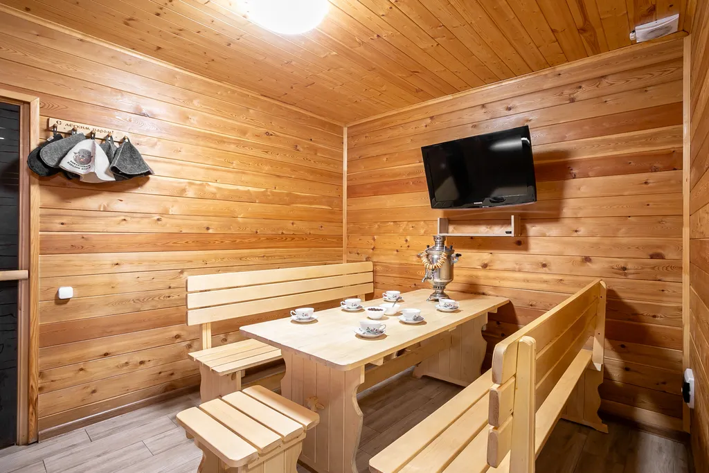 Уютный дом с русской баней и чаном