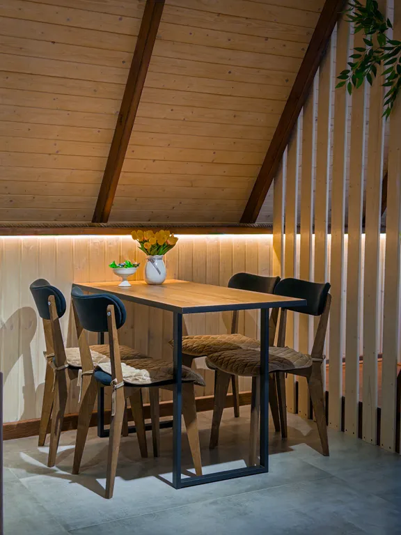 Уютные домики a-frame в горах