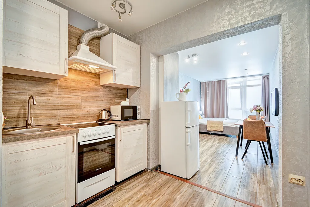 Квартира Квартира Уютная с панорамой на море,балконом, ванной,бассейном на территории ЖК — Адлер