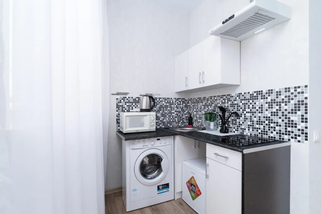 Шикарная студия для двоих с дизайнерским ремонтом