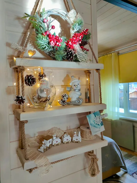 Коттедж Гостевые домики в стиле барн Hill bee — Архыз