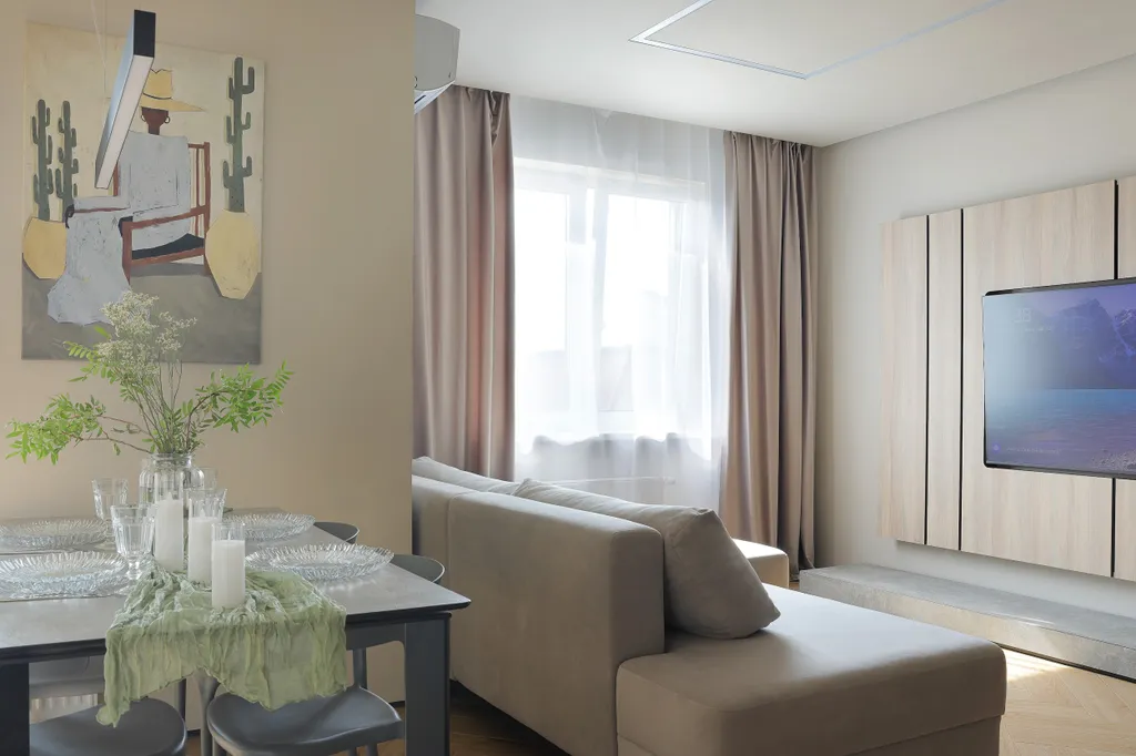 Квартира-студия-люкс с шикарным видом на город