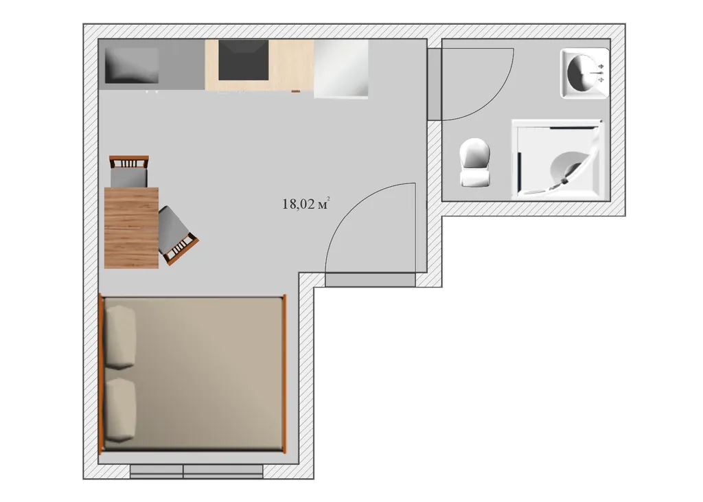 1-комнатная Квартира