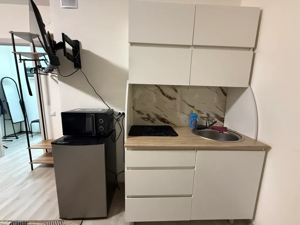 Студия в новом доме с видом на лес