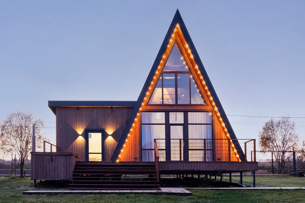 Уютный дом с баней, купелью и видом на лес